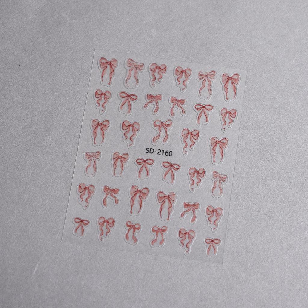 Weiße 3D Ballett Schuhe & Schleifen Nagelsticker - Dünne und Haltbare DIY Nagelaufkleber