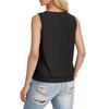 Women's Loose Fashion Casual Solid Color Round Neck Sleeveless Summer Top Vest