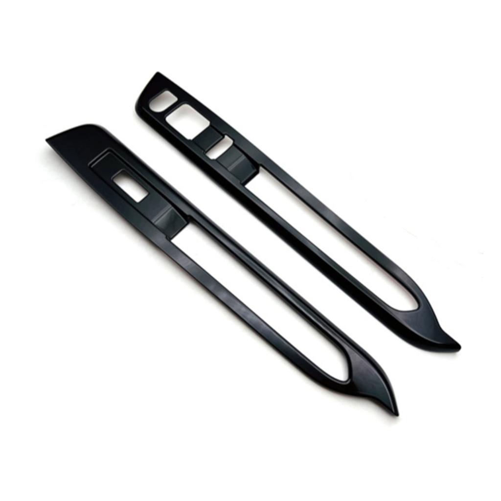Daihatsu Atrai 700 Series Side Door Windshield Lifter Frame Window Switch Panel Cover Garnish Protector Interior Piano Black Custom Accessory Parts