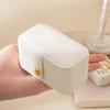 Simple PU Leather Jewelry Storage Box Mini Solid Color Jewelry Display Case Packing Portable Ring Necklace Case Girls