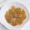 14K Gold Plated Double Circle Zircon Pendant Rhombus Charm DIY Lace Accessory
