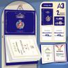 8582 Certificate Display Book: A4/A3 Wall-Mountable Storage for Children's Primary School Awards