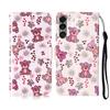 For Sony Xperia 1 VII Case Pattern Leather Wallet Phone Cover with Strap