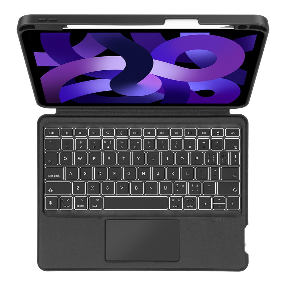 

GOOJODOQ RGB Magic Keyboard or iPad Magic Keyboard With Removable Case for iPad Pro 11 Air 5 Air 4 10.9 iPad 7 8 9th Gen 10.2 Case Detachable Backlit iPad Gen 7/8/9 10.2 чорний