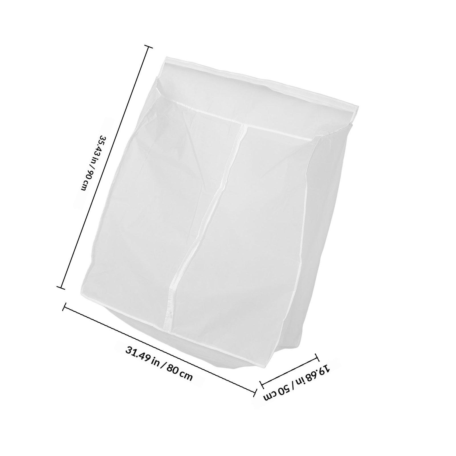 

Wardrobe Dustproof Clothes Storage Cover Large Peva Transparent Hanging Garment Bag Thickened Clothes Protector for Home Coat