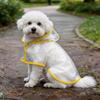 Dog Raincoat Transparent Whole Body Cover Waterproof Soft EVA Dog Walking Artifact on Rainy Days Small Medium-sized Pet Specific