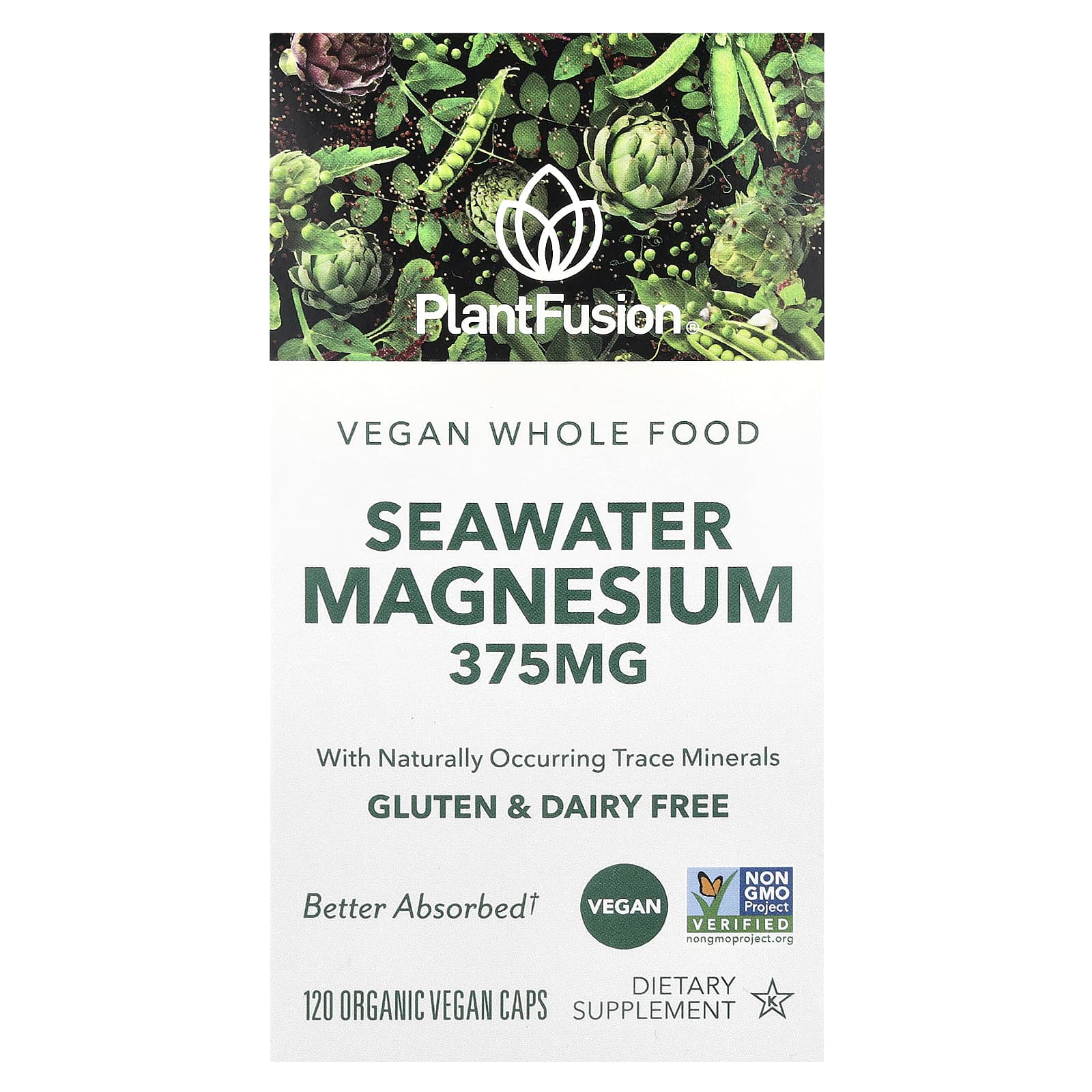 

Seawater Magnesium, Organic Veggie Capsules 120