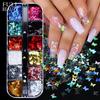 Nail Art Accessories 12 Colors Laser Fluorescence Symphony Butterfly Sequins Nail Decoration Nail