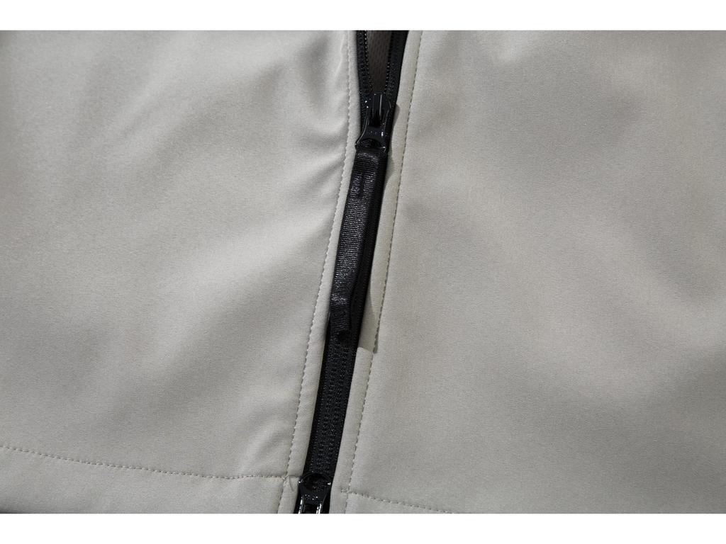 Jednokolorowa wiatrówka w stylu koszuli z miękkiej tkaniny