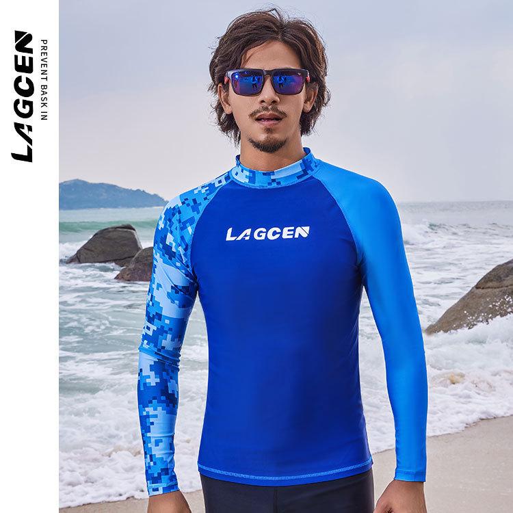 Pánský potápěčský oblek, plavky, rychleschnoucí plavky s dlouhým rukávem