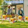 10Pcs Garden Windmill Unique Colorful Lawn Pinwheel Multifunctional Beautiful Outdoor Wind Spinner Stake Garden Yard Lawn Decor