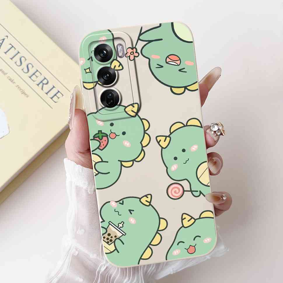 Silicone Case For Oppo Reno12 5G Colorful Small Cat Soft Cover For Oppo Reno 12 F 12F Reno12 FS 5G Protectors Cases Coque