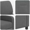 Recliner Dark Gray Polyester