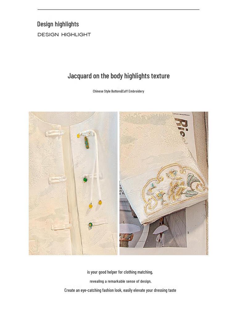 Si Ba She Women's New Chinese Style Embroidered Short Jacket