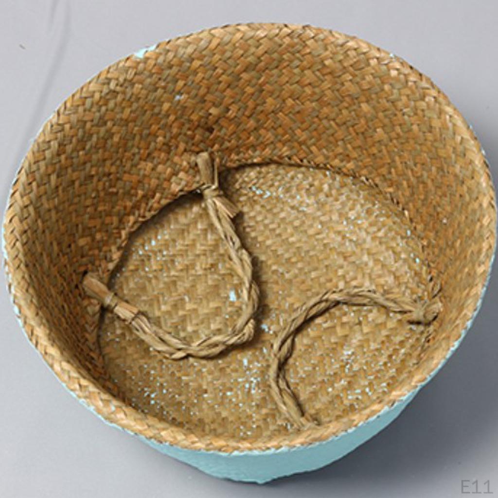 Belly Basket Panier Storage Plant Pot Collapsible Nursery Laundry Tote Bag with Handles