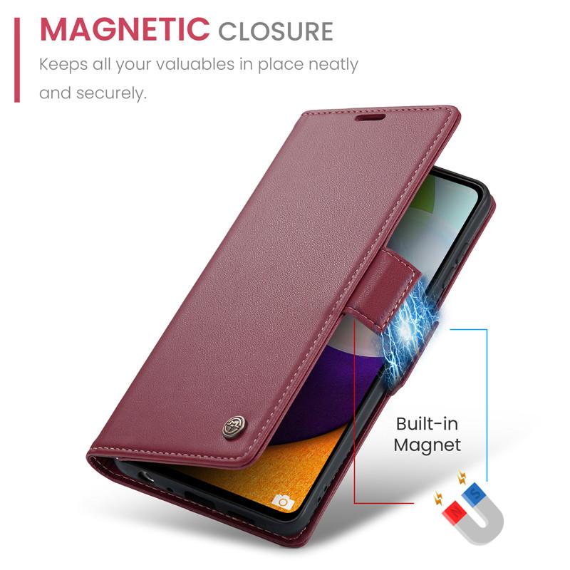 Luxury Leather Case for Samsung A12 A13 A04S A20 A30S M10S A22S A54 A53 A52 A50 A23 A24 A50S A32 M32 A33 A34 A73 A72 A71 Card Pocket Case Back Cover