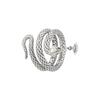VIVIENNE WESTWOOD Albane Ring Carved Design Unisex Rings Brass Silver 6404018B-01P0174-IM