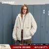 Women's Fuzzy Padded Hooded Jacket