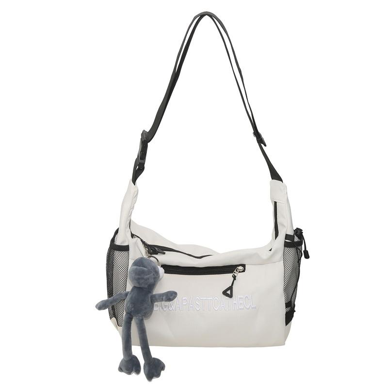 Студенческая сумка-мессенджер, женская сумка через плечо большой емкости, мужская сумка-мессенджер белый