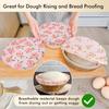 5 PCS Reble Bowl Covers for Bread Proofing, Beeswax Bowl Cover, Elastic Cotton Cloth Sourdough Covers for Proofing, Food Storage Containers Lids