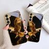 Flying Golden Eagle For Samsung Galaxy S20 FE S21 S22 S23 Plus S24 Ultra 25Ultra S21+ S9+ S22Plus Golden glass phone case