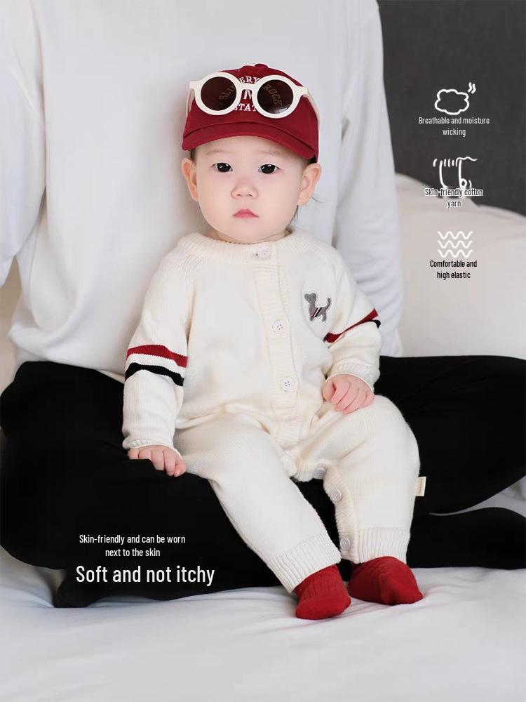 2025 Stylish Baby Autumn Romper: Super Cute Infant & Toddler Jumpsuit Sweater