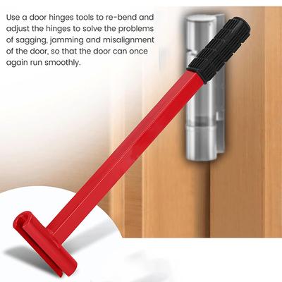 Hinge Adjustment Tool Heavy Duty Steel Hinge Bender Wrench with AntiSlip Grip for .180 Gauge
