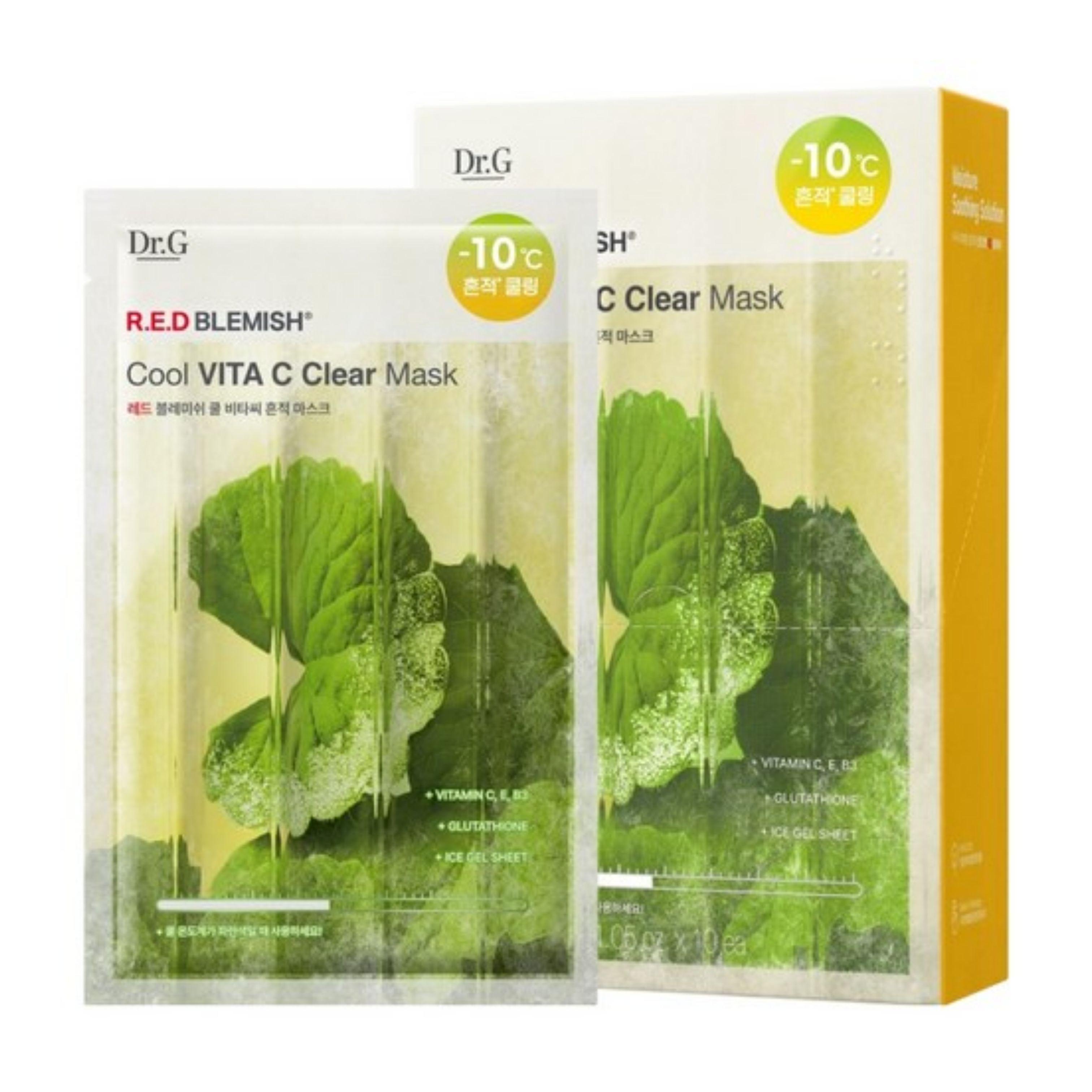Dr.G Red Blemish Cool Vita C Clear Mask 30g x 10 Sheets