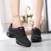 Women Lightweight Profession Dance Shoes Breathable Modern Jazz Casual Sneakers Non Slip Mid Heel Jogging