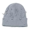 Winter niche old ripped wool hat female personality versatile knitted hat hip hop cold hat men and women