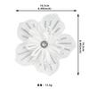 White Organza Beads Three-Dimensional Flower Clothing Hair Accessories Headgear Dress Wedding Dress Decoration Corsage Cloth Sticker Accessories