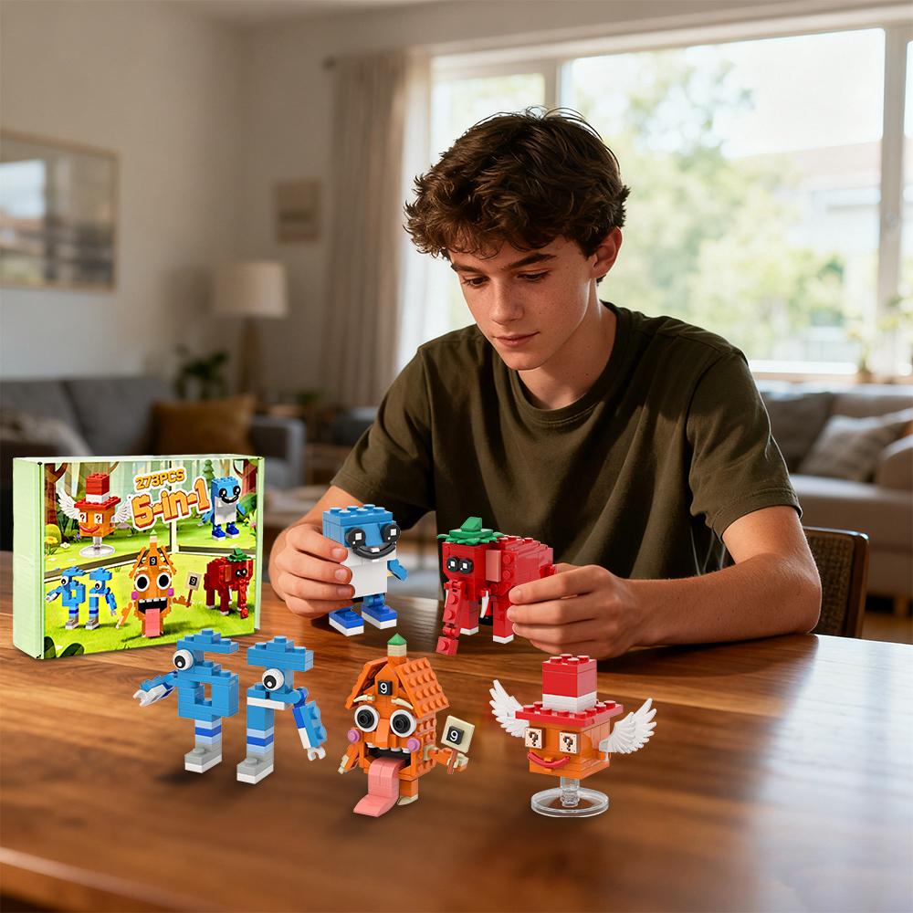 Steal A Brainrot Tung Tung Sahur Building Blocks Gift STEM Construction Toy Steal a Brainrot DIY Bricks Desk Decor Birthday