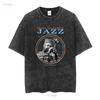 Vintage Dizzy Gillespie Jazz Colorful Art Band T Shirt Black Size Large 90s vintage Washed Breathable Comfortable