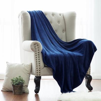 Mode Weiche Decken Reise Sofa Einfarbig Fleece Decken für Bett