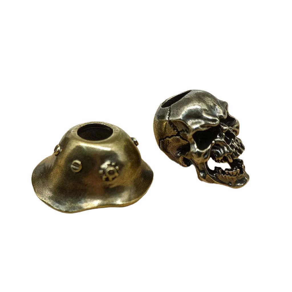 Helmet Skull Soldier Shape Parachute Cord Beads Lanyard Bead Fashion Charm Beads for DIY Lanyard Keychains Pendants