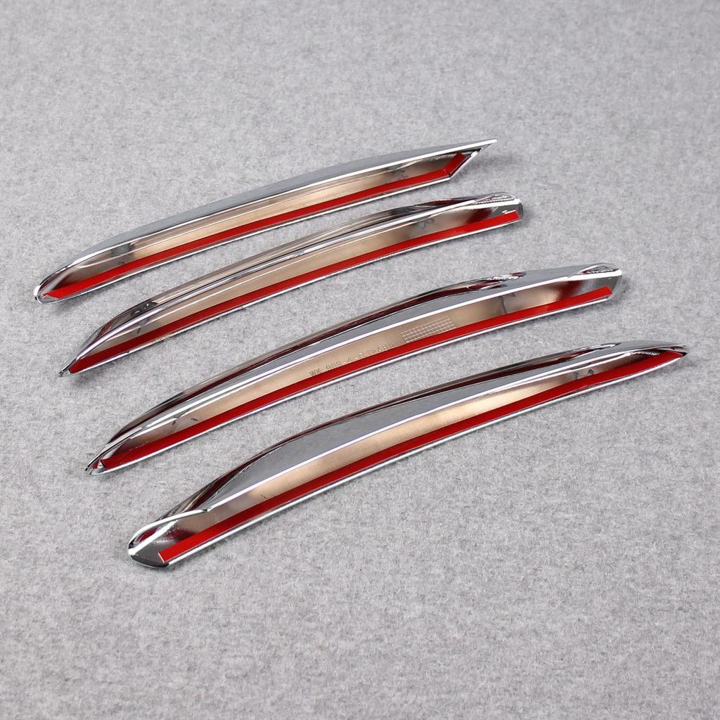 RUIQ Chrome Front Fog Lamp Garnish Bezel Cover for New W206 and Custom Design Mercedes-Benz C-Class (2021 later) - (Bezel A)