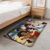 T-Tamako Market Floor Mat Flannel Door Mat Non-Slip Absorbent Washable Indoor Home Rug