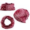 4pcs Unisex Classic Paisley Print Beanie Hip Hop Women's Loose Fit Lightweight Stretchy Skull Cap Breathable