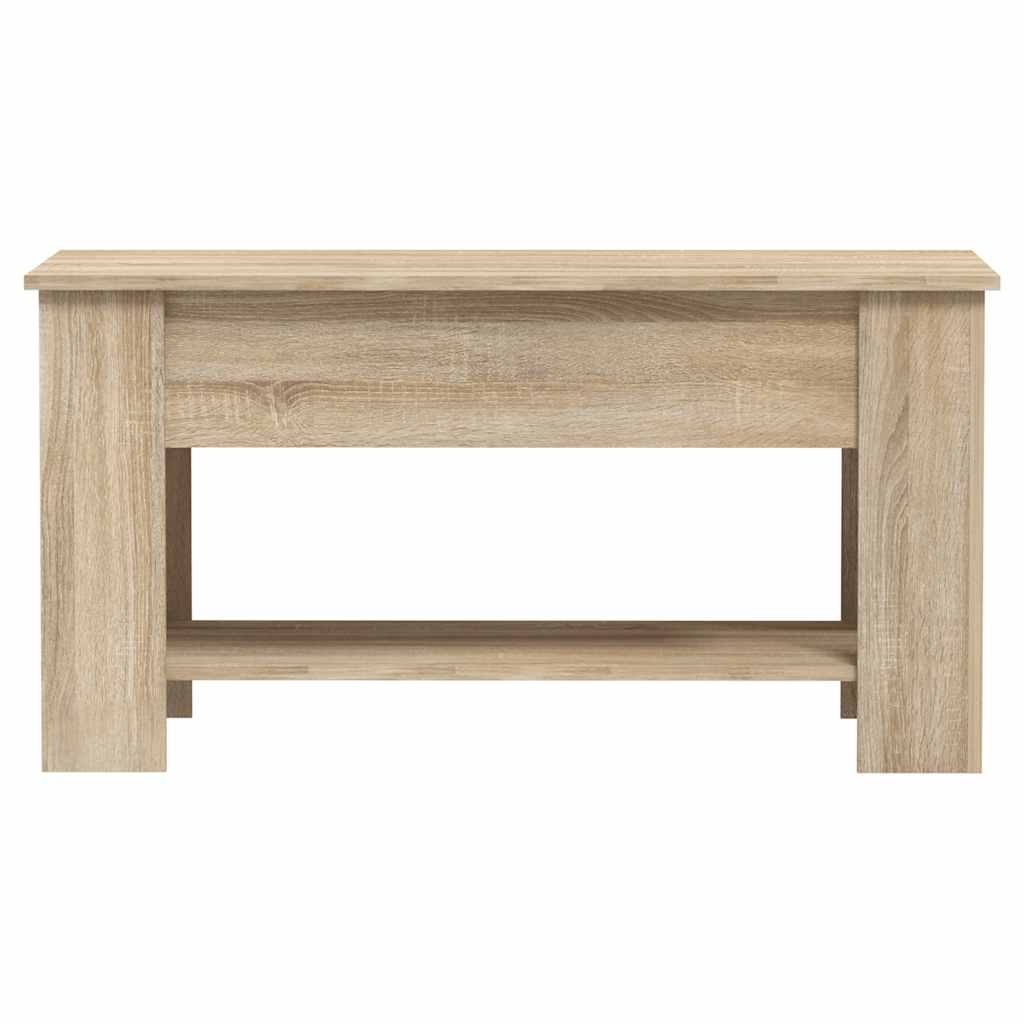 Coffee Table Sonoma Oak 101 X 49 X 52 Cm Engineered Wood