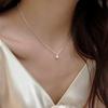 Natural Freshwater Pearl Necklace Women Minimalist Elegant Choker Box Chain Small Luxury Jewelry