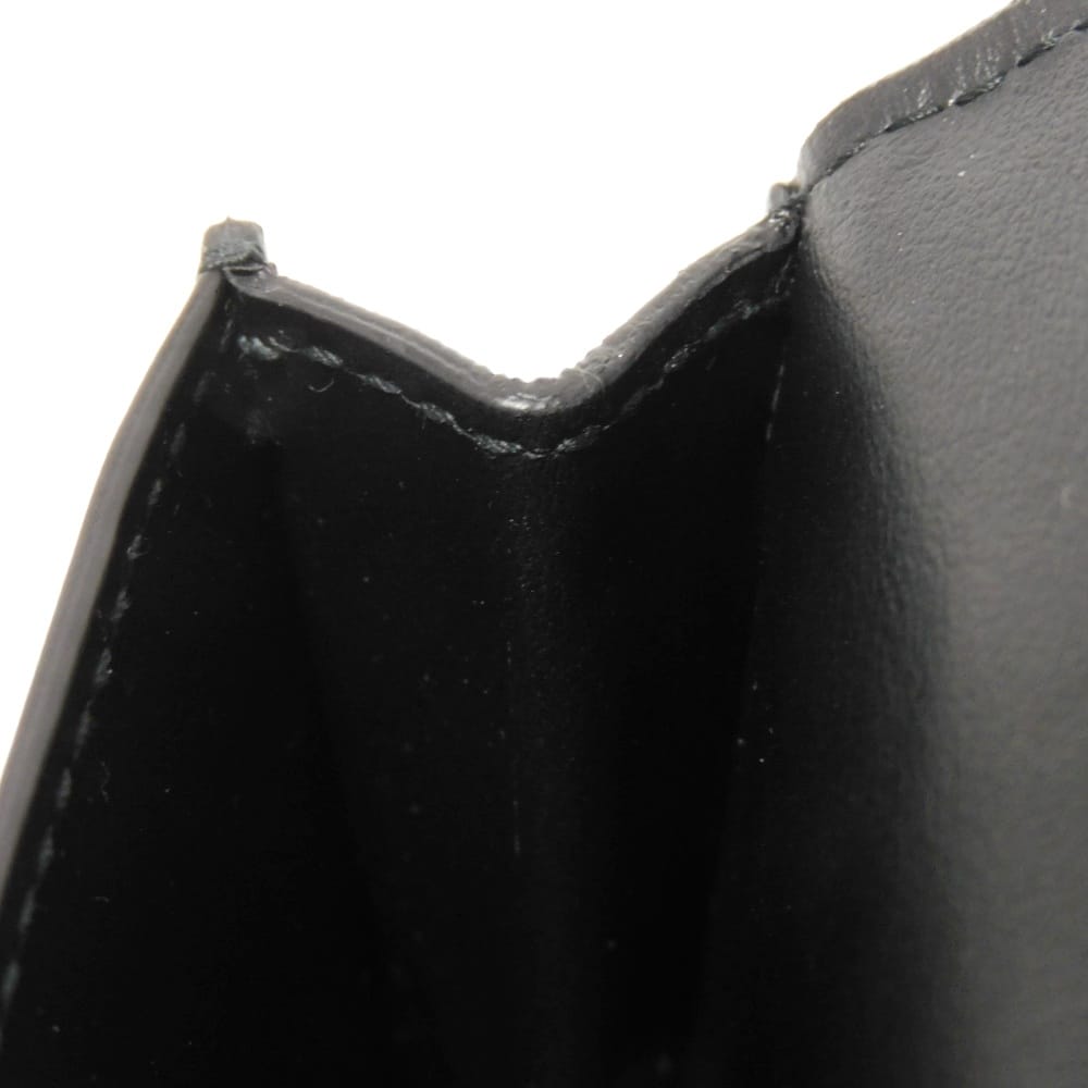 Used 11897 Business Card Holder 605720 VCPQ3 8803 7946 Pass Case RFID IC Chip Maxi Intrecciato Black Men's from Japan