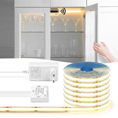 Capteur de mouvement de porte Contrôle LED Sous Meuble Rétroéclairage Lumières 24V Bande LED COB Penderie Vitrine Jouets Chaussures Étagère à Livres Éclairage