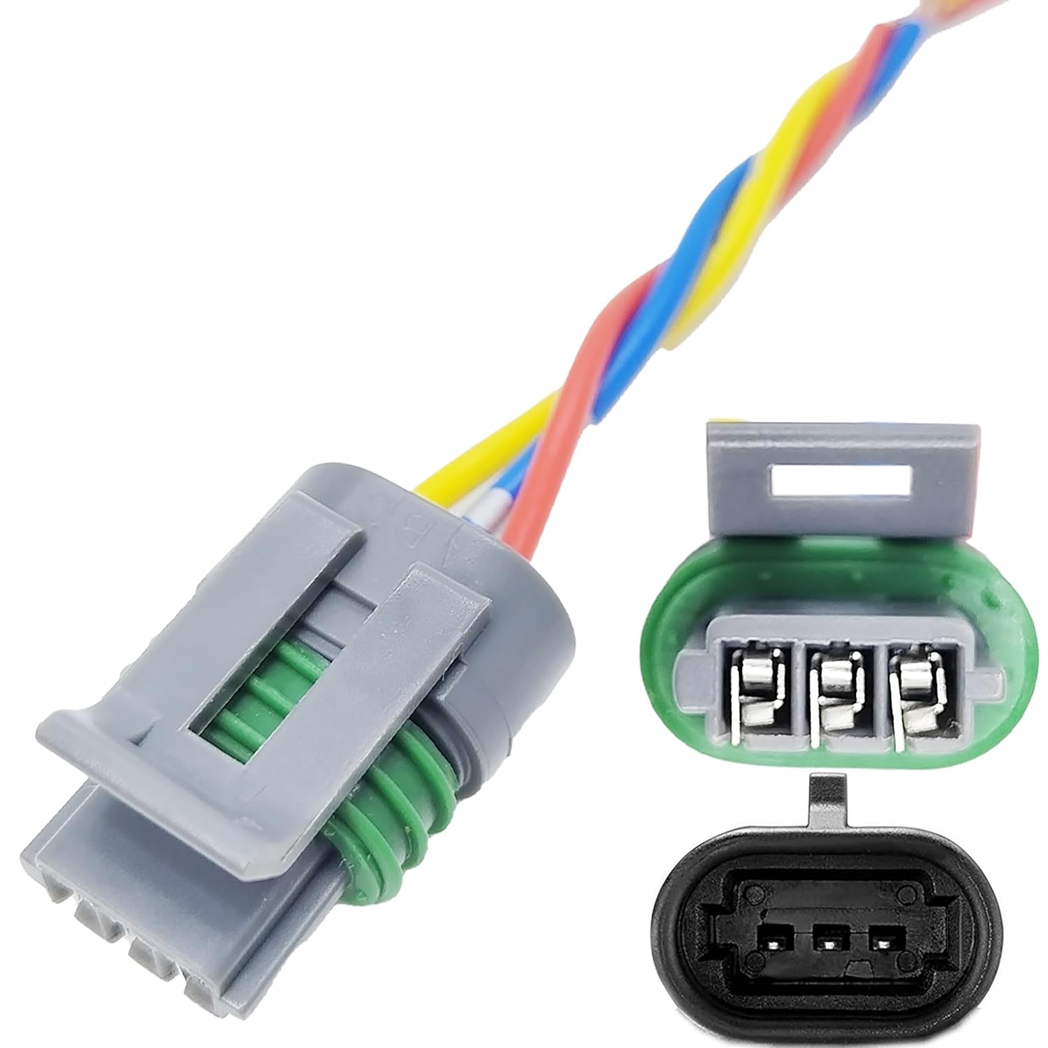 

1994-2003 7.3 Diesel CPS Camshaft Position Sensor Harness Connector Plug Dark Gray Fits All 7.3L Models Replacement for Ford F250 F350 F450 F550 E250