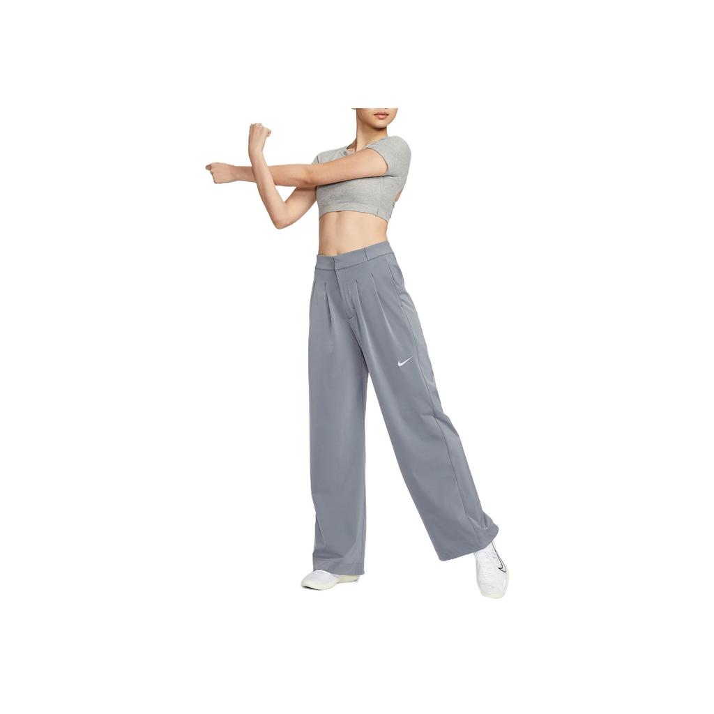 Nike Dri-Fit Logo Minimalistisch Schnelltrocknend Weich Bequem Lässige Hose Damen Hose Cool-Grau IH0828-065