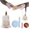 Multipurpose Knitting Tool Set Portable Wrist Yarn Holder with Adjustable Fit Designs Fashion Accessory Daily Use