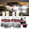 Compatible For Nissan Rogue 2014-2020 Bulbs, H11 High Beam + H11 Low Beam + H11 Fog Light Bulbs Combo,300% Brightness 6500K 30000LM, Plug and Play,