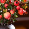 DIY Simulation Pomegranate Fruit 6-Fruit Fake Plants Simulation Foam Fruit Tree  Living Room