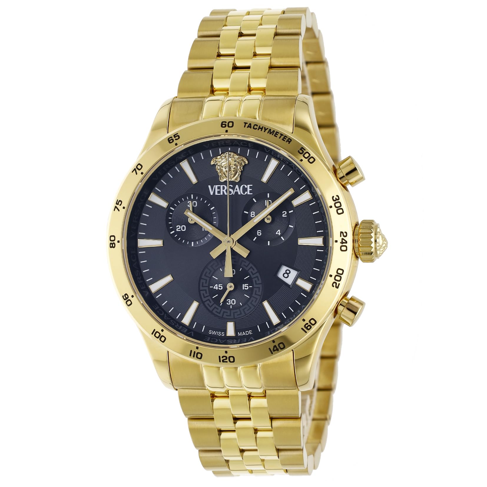 

Повсякденний годинник Helenium VECFA0524 Золотий [Versace] Чоловічий [Товар] чорний