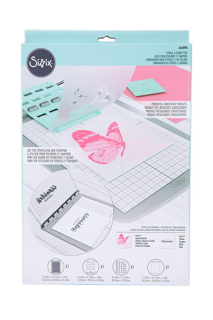 Sizzix Schablonen-Stempelwerkzeug für Papierbasteln und Kartenherstellung Authentisches japanisches Produkt & [664896]