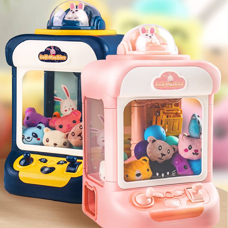 Minor Electric Claw Machine With Dolls Eggs Blue Pink With Lights Gift Kids